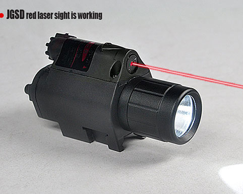 最新技術 3 Watt Lumen LEDタクティカルフラッシュライト＆赤色レーザーサイト